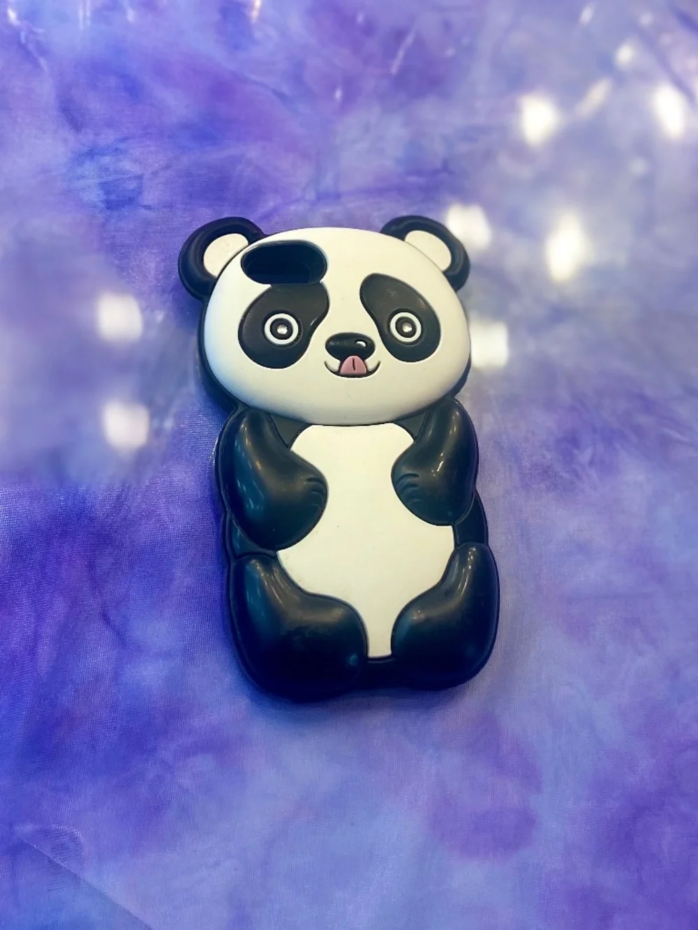 iPhone 4s Silicone Panda Case Rhinestone Detail Cutecore Kawaii Phone Accessory